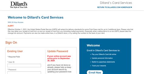 dillard's payonline.